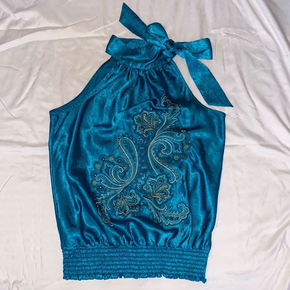 Blue Tank Too Blouse